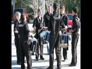 WGI 2008 Orlando Regionals- Warming up (Snares) East Ridge High School