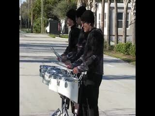 WGI 2008 Orlando Regionals- Warming up (Tenors )