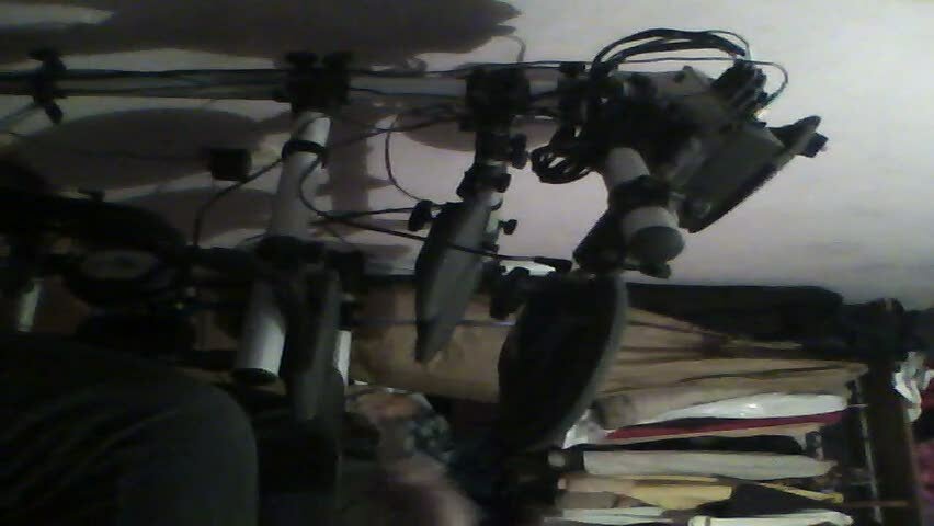 Playing my  Drums