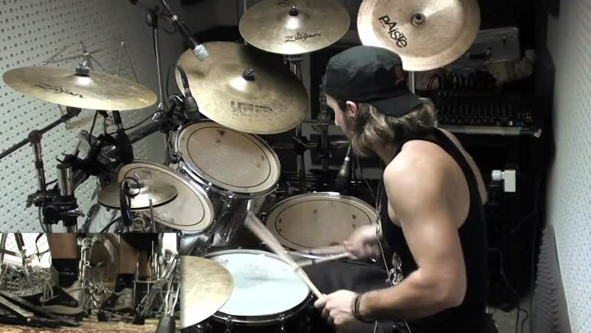 Gee Anzalone - Through the fire and flames drums cover HD - Dragonforce